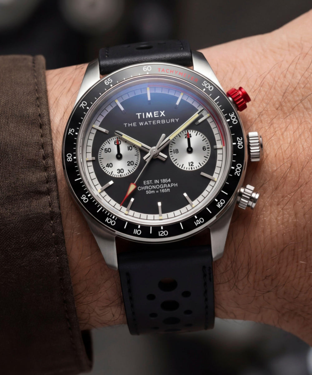 Waterbury Heritage Chronograph 39mm Leather Strap Watch, photo 2