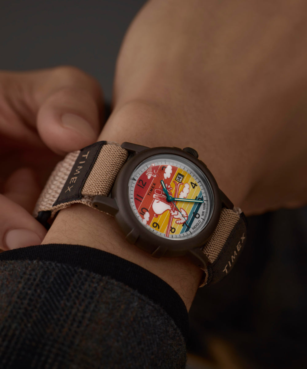 Peanuts® x Timex Camper Ski 38mm Fabric Strap Watch, photo 6