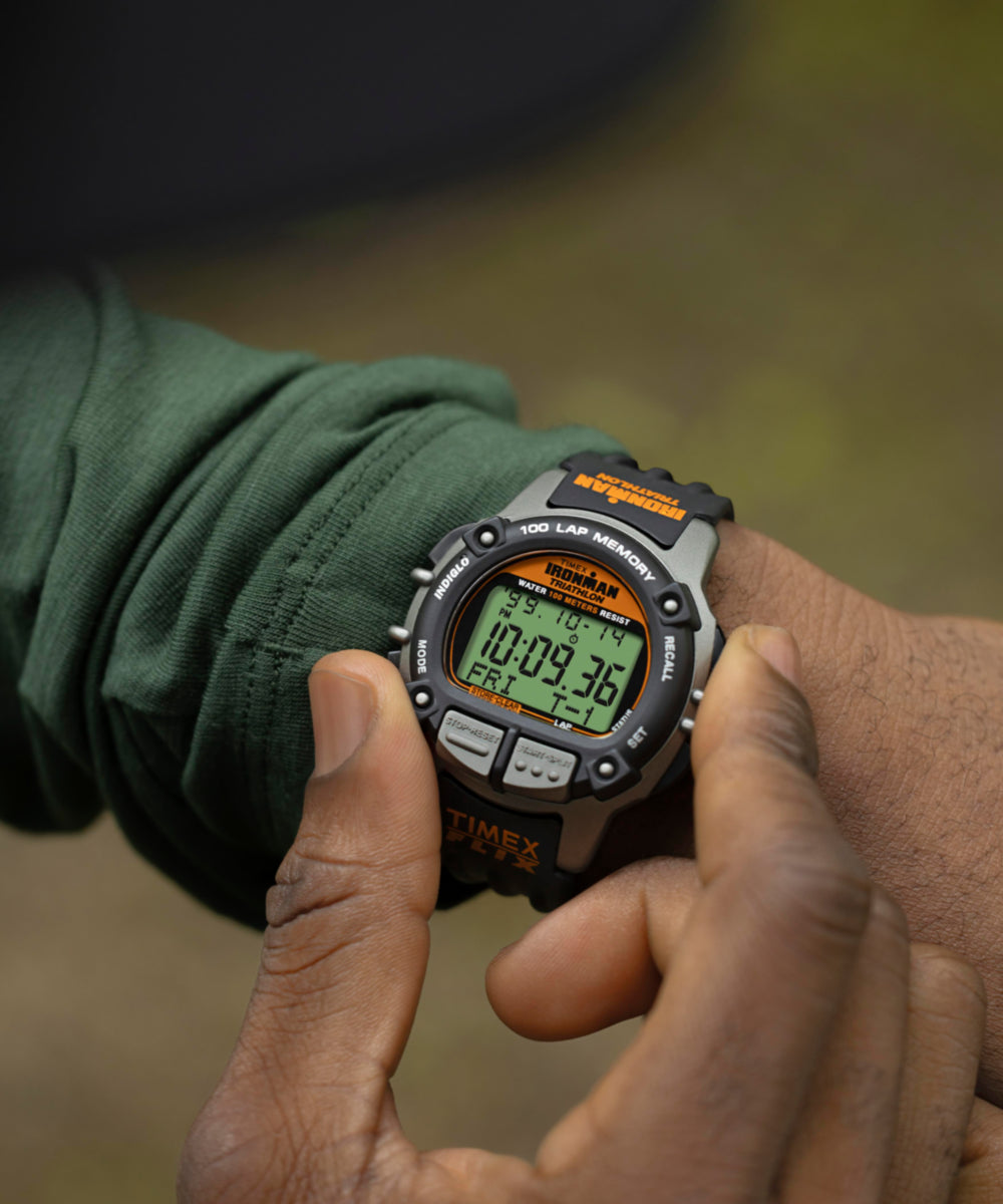 TIMEX® IRONMAN® Flix 100 Lap 42mm PU Strap Watch, photo 2