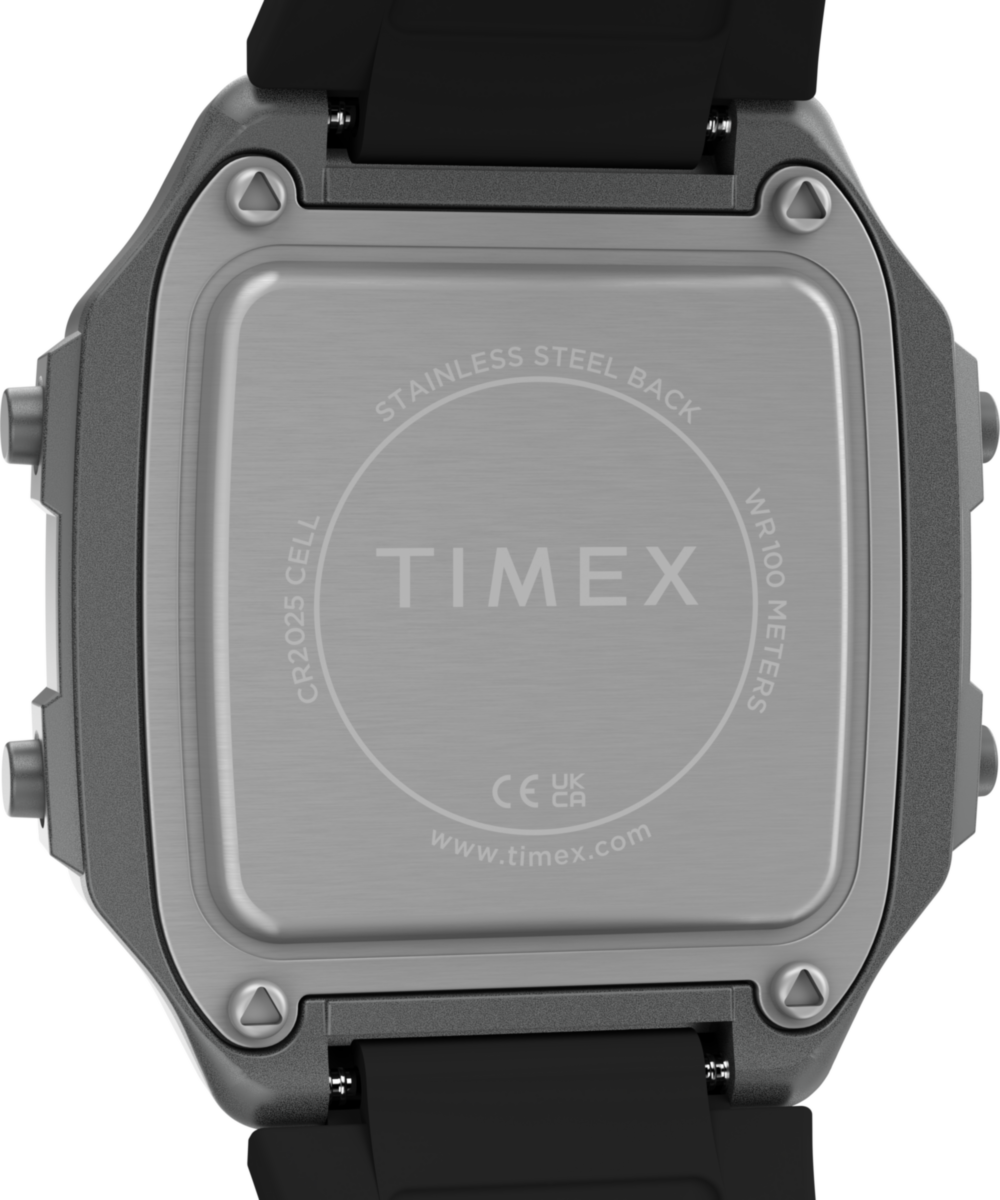 World Time Digital 40mm Resin Strap Watch, photo 4