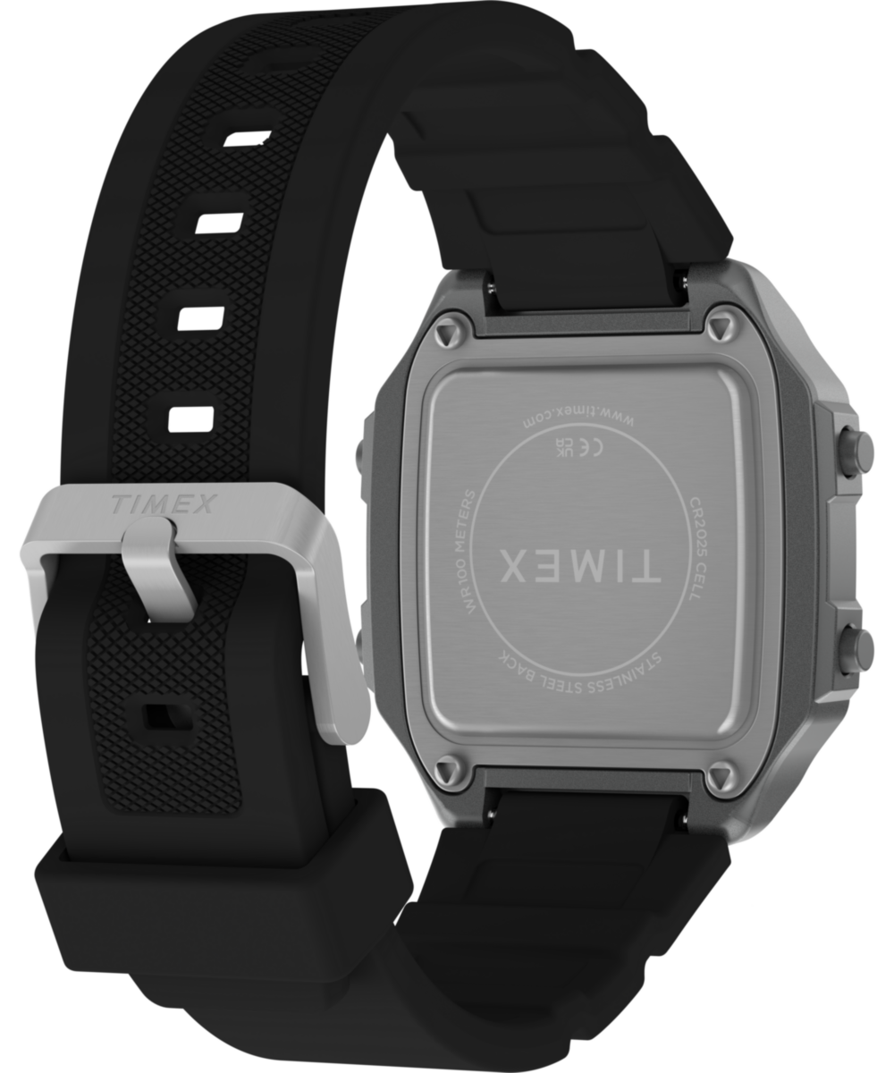 World Time Digital 40mm Resin Strap Watch, photo 5
