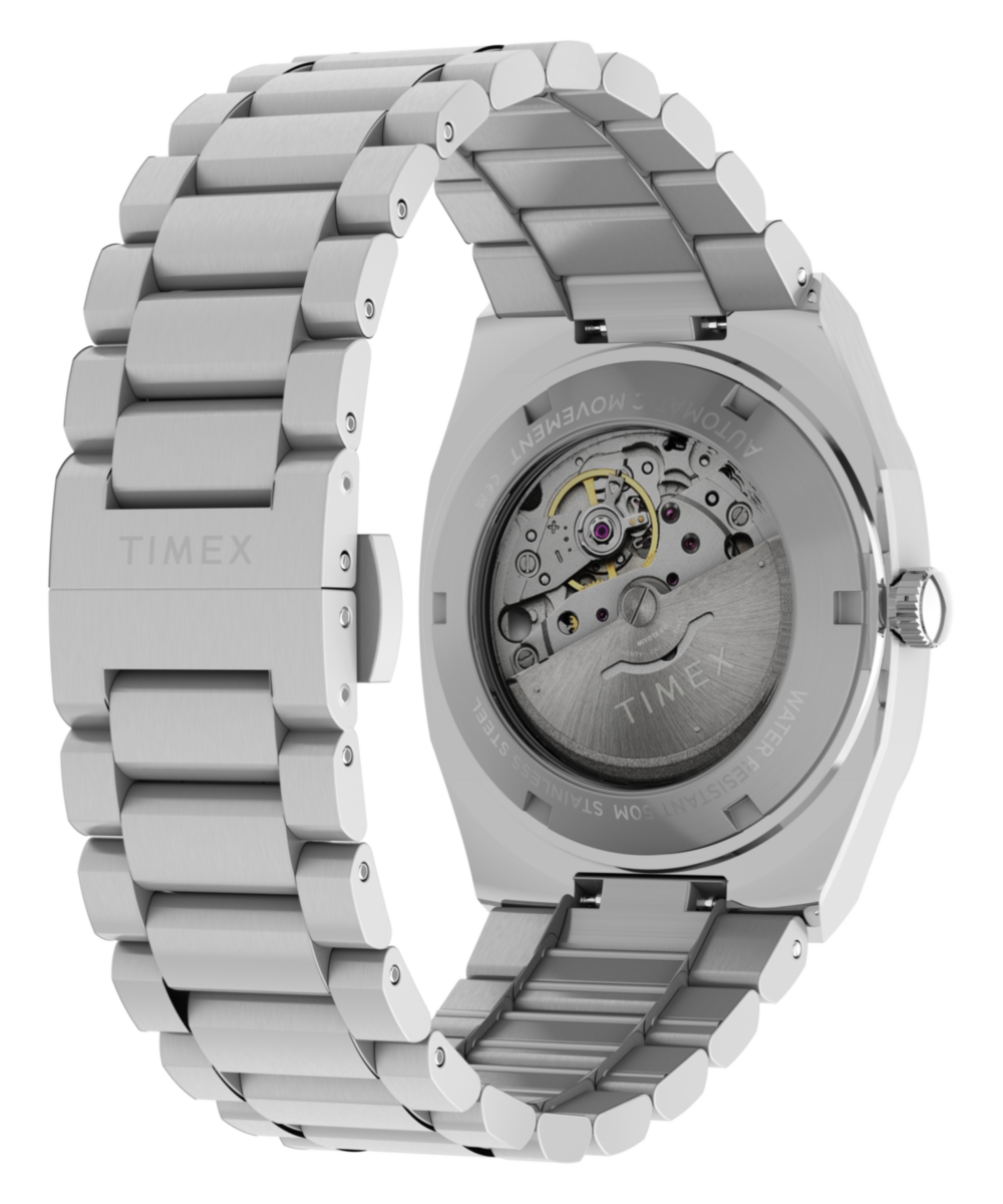 Timex® Automatic E Line 38mm Stainless Steel Bracelet Watch, photo 6
