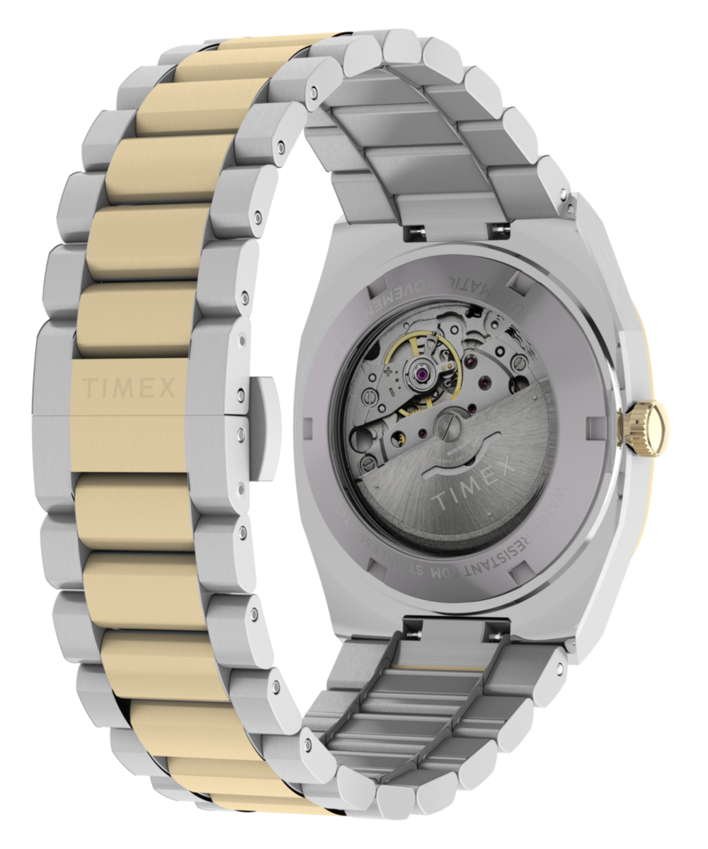 Timex® Automatic E Line 38mm Stainless Steel Bracelet Watch, photo 6