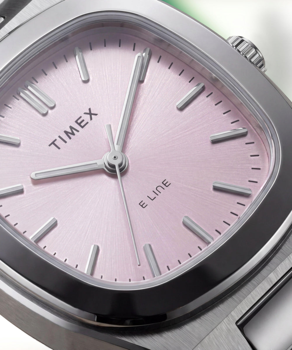 Timex® Quartz E Line 30mm Stainless Steel Bracelet Watch, photo 8