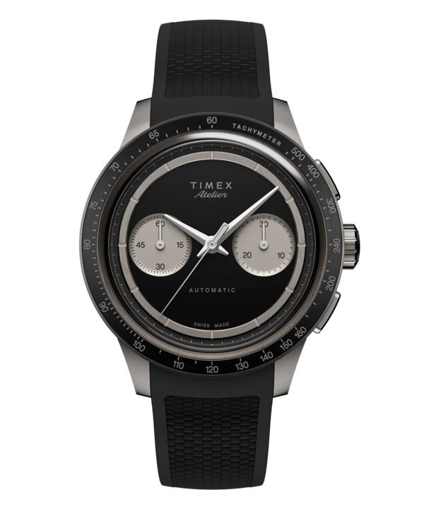 Timex Atelier Chronograph Automatic M1a Ti 42mm Swiss Made NBR Synthetic Rubber Strap