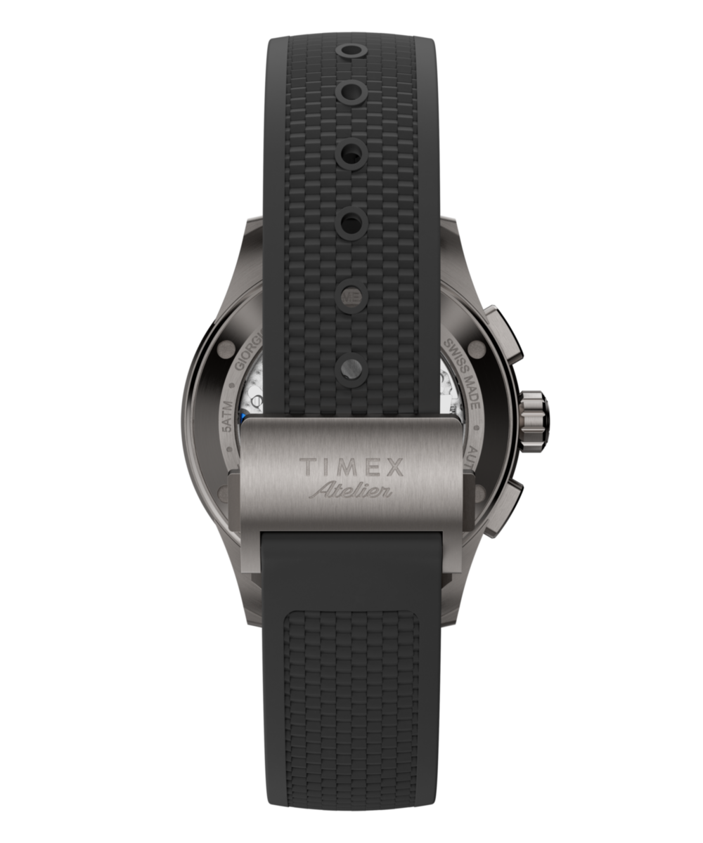 Timex Atelier Chronograph Automatic M1a Ti 42mm Swiss Made NBR Synthetic Rubber Strap, photo 3