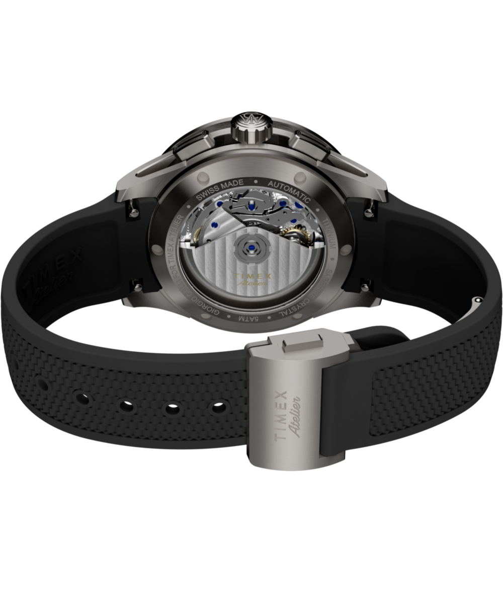Timex Atelier Chronograph Automatic M1a Ti 42mm Swiss Made NBR Synthetic Rubber Strap, photo 4
