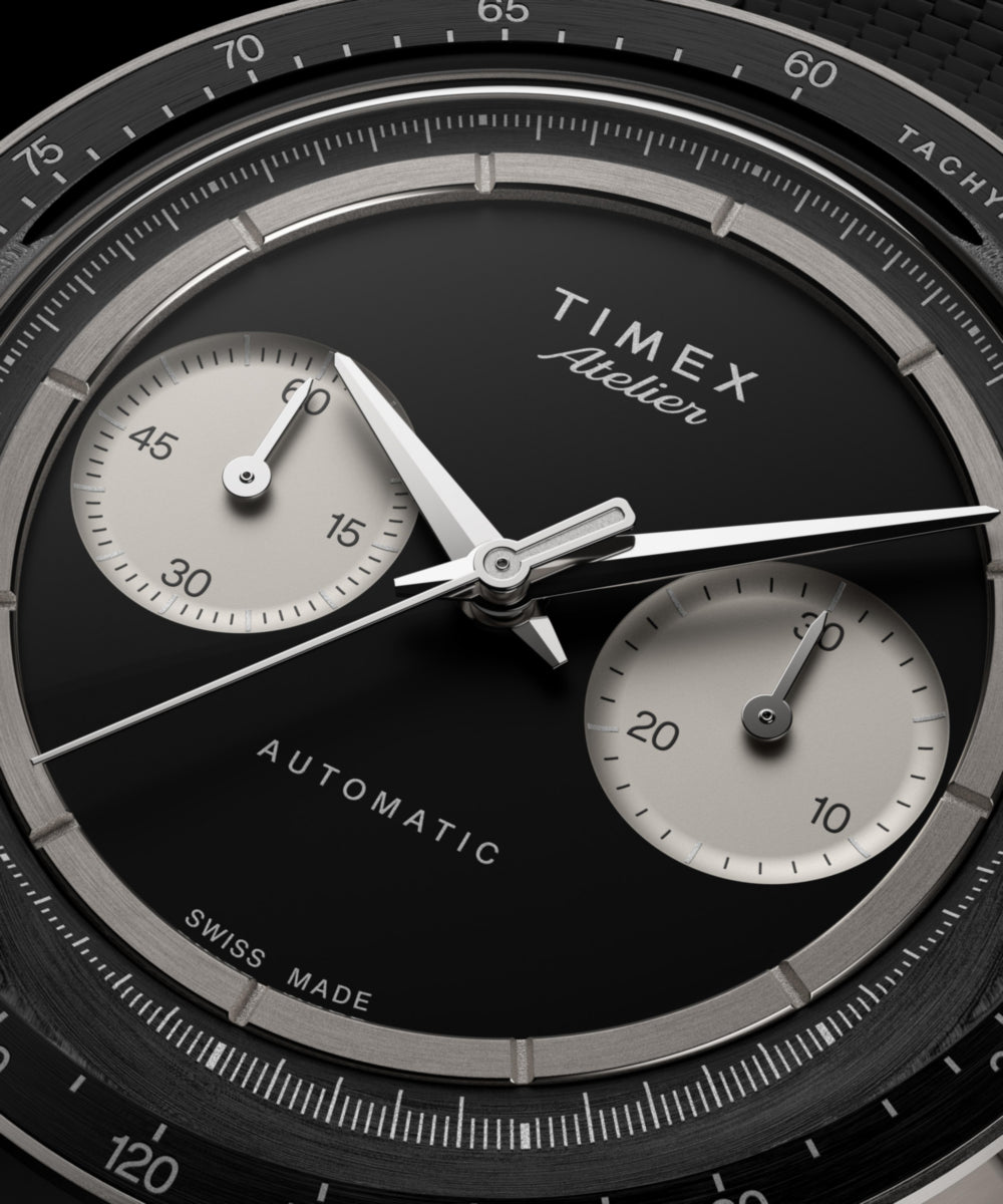 Timex Atelier Chronograph Automatic M1a Ti 42mm Swiss Made NBR Synthetic Rubber Strap, photo 5