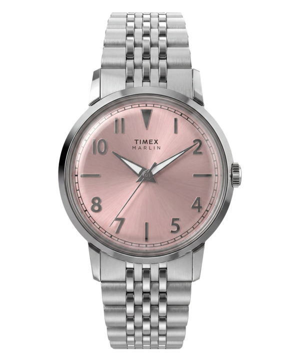 Marlin® Quartz 34mm Stainless Steel Bracelet Watch