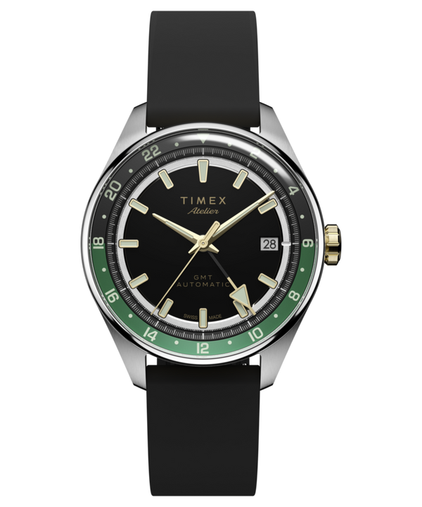 Timex Atelier GMT Première M1a 38mm Swiss Made Automatic NBR Synthetic Rubber Strap