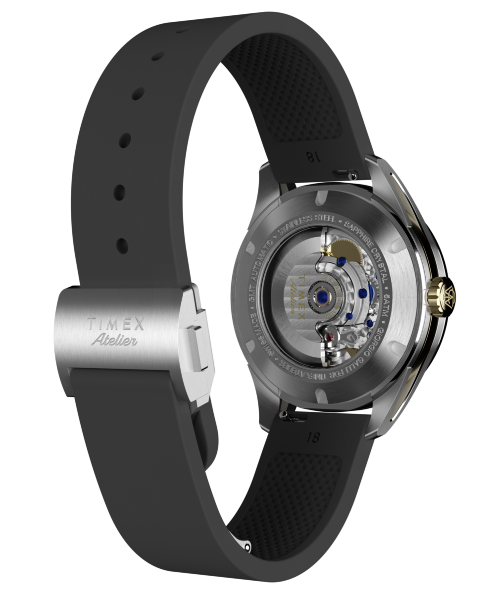 Timex Atelier GMT Première M1a 38mm Swiss Made Automatic NBR Synthetic Rubber Strap, photo 4