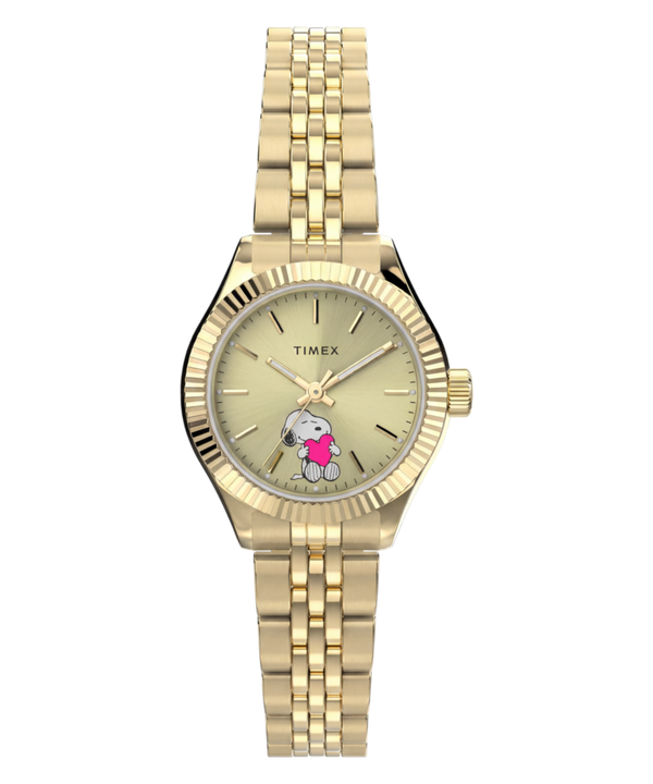 Peanuts x Timex Legacy Mini Heart Hug 25mm Stainless Steel Bracelet Watch
