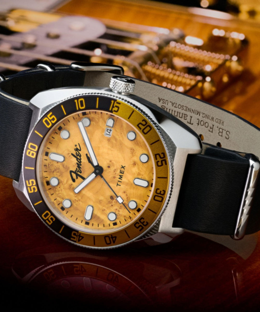 Fender x Timex Automatic 41mm Leather Strap Watch, photo 8