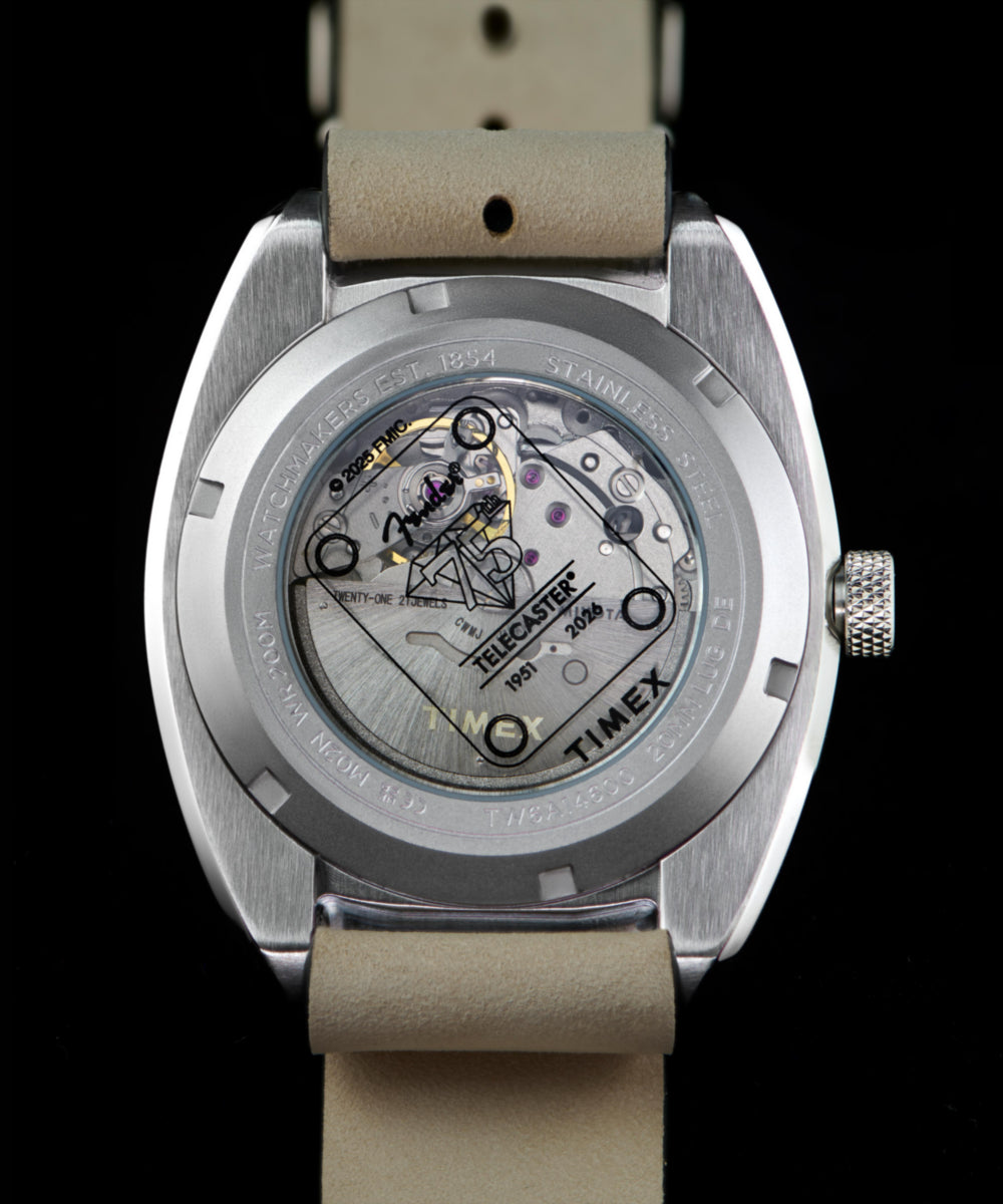 Fender x Timex Automatic 41mm Leather Strap Watch, photo 9