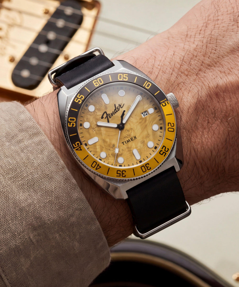 Fender x Timex Automatic 41mm Leather Strap Watch, photo 2
