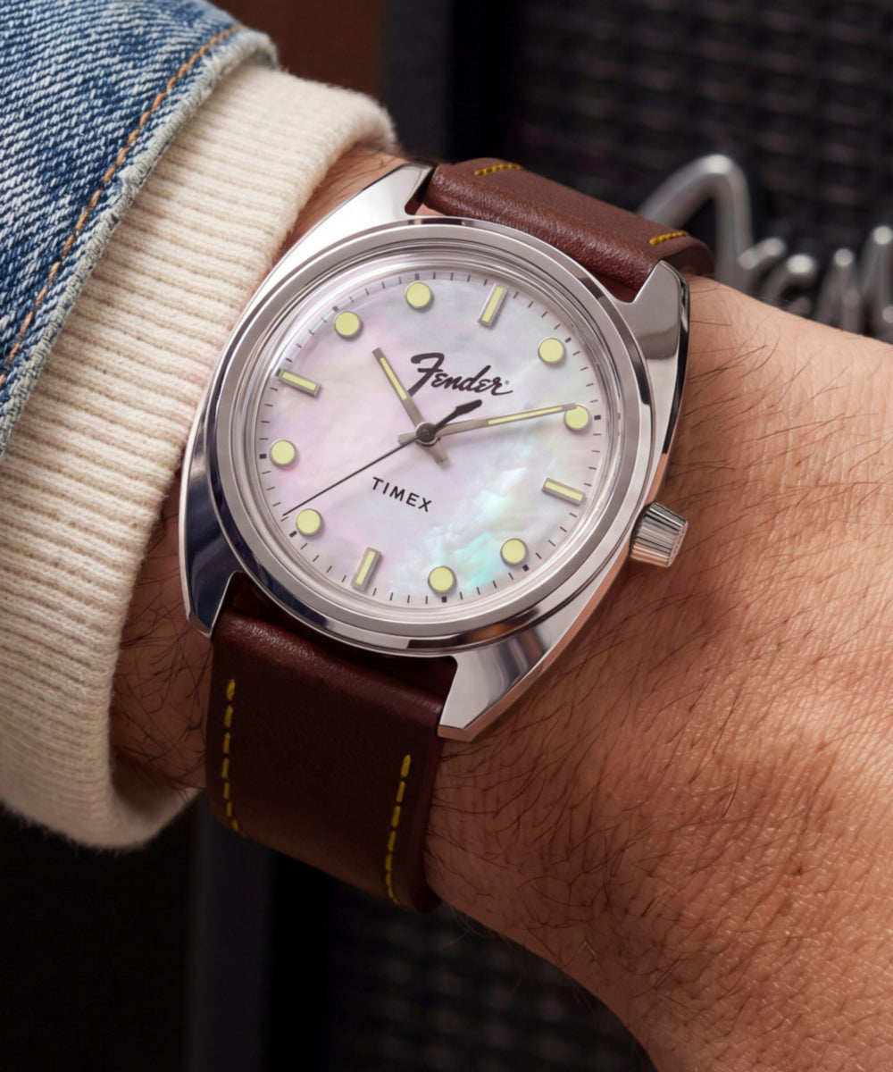 Fender x Timex 37mm Leather Strap Watch, photo 2
