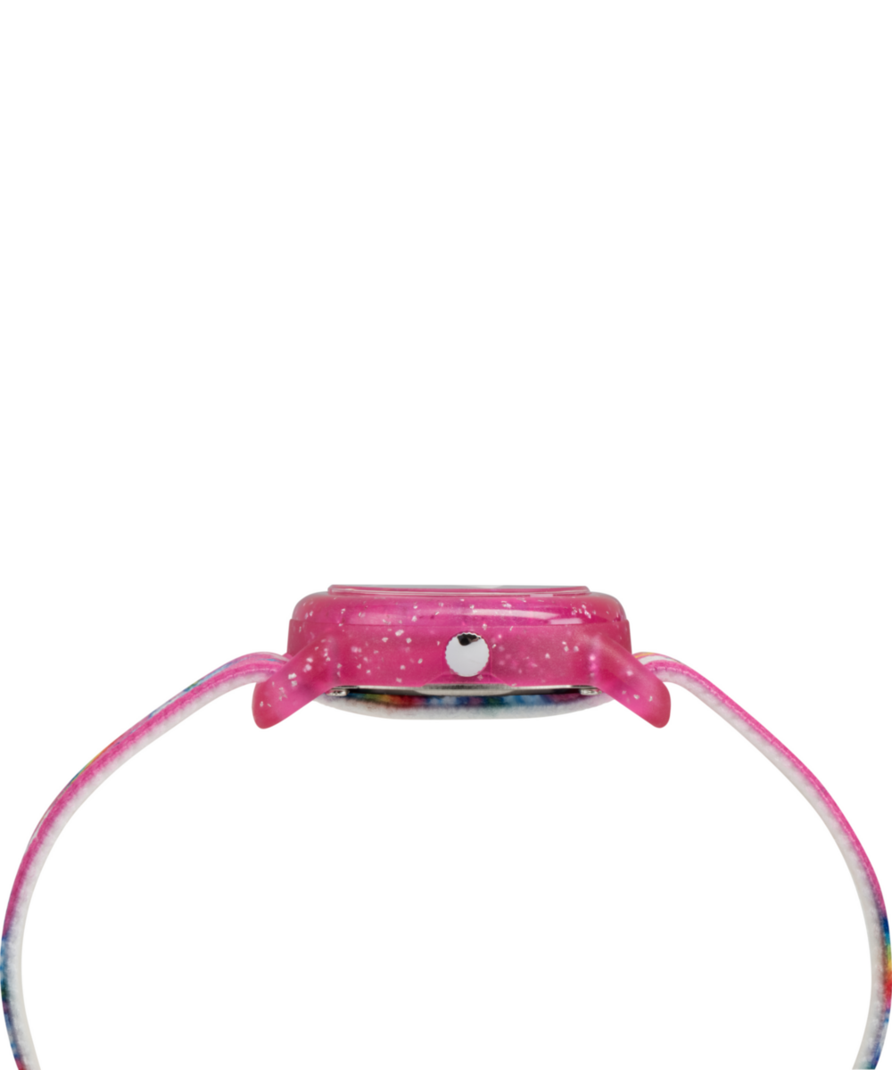 TIMEX TIME MACHINES® 29mm Rainbow Unicorn Pink Elastic Fabric Kids Watch, photo 2