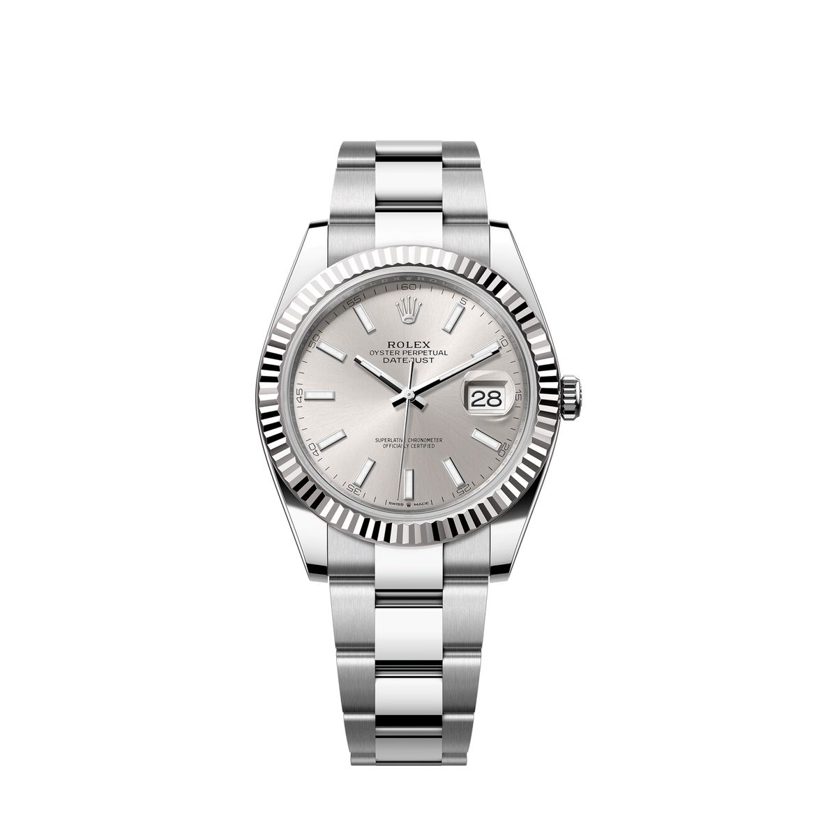 Datejust 41, Stainless Steel and 18k White Gold, 41mm