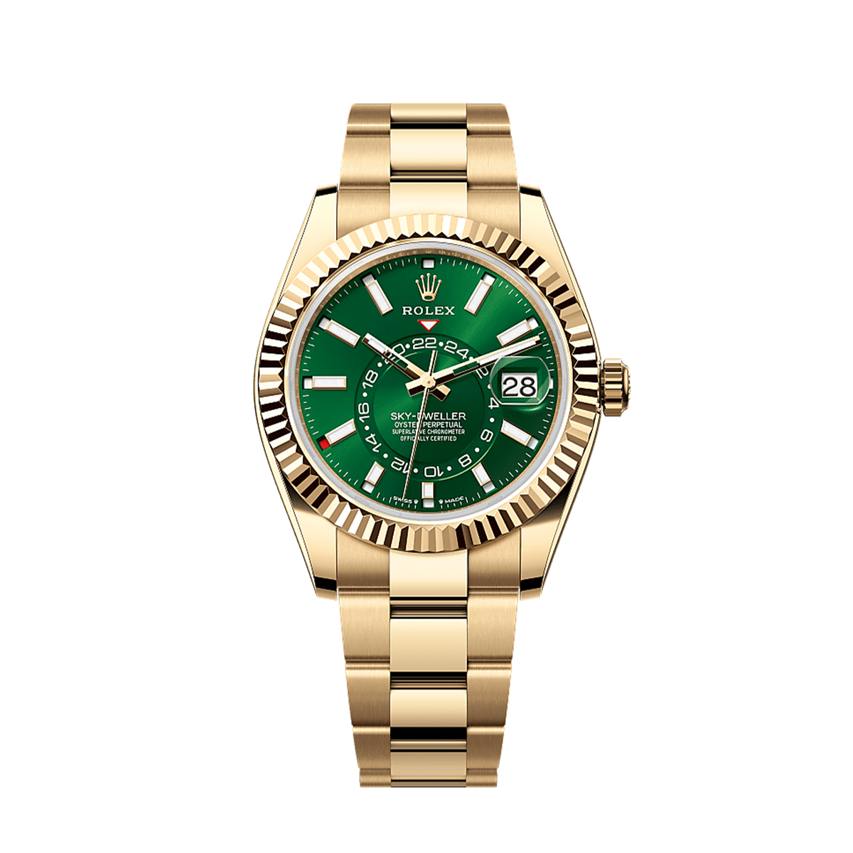 Unworn 2025, Sky-Dweller, 42mm, 18k Yellow Gold