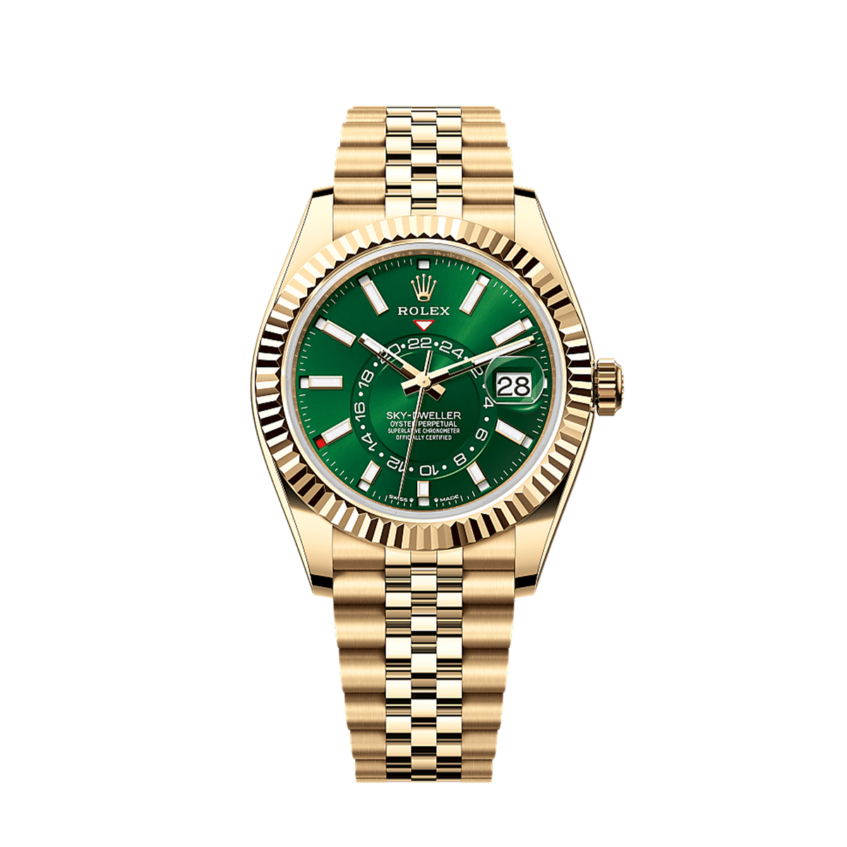 Unworn 2025, Sky-Dweller, 42mm, 18k Yellow Gold