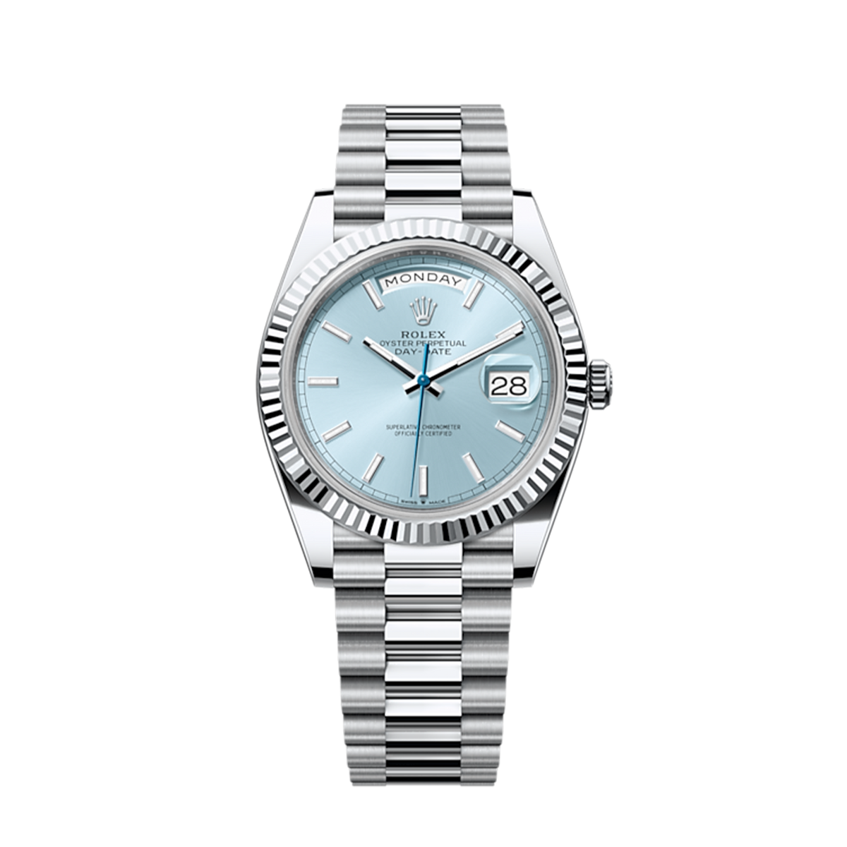 Day-Date 40, Platinum, 40mm