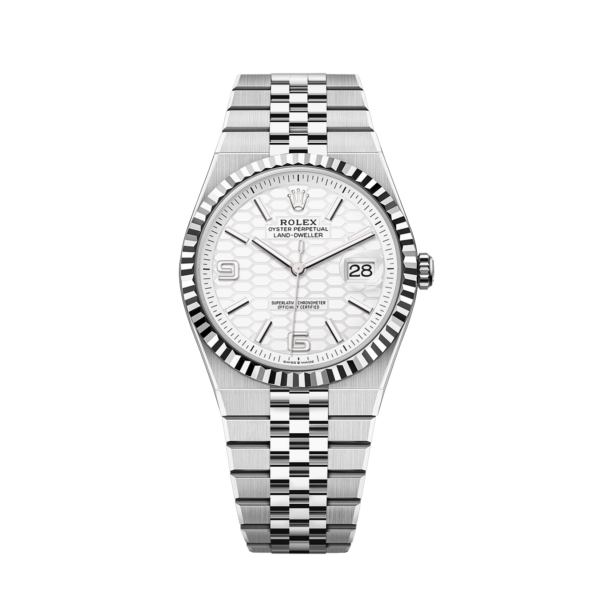 Land-Dweller 40mm Oystersteel & White Gold M127334-0001