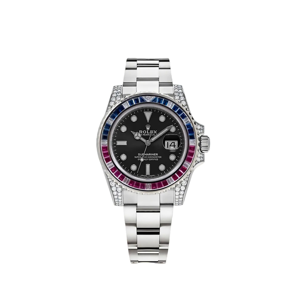 Submariner Silver Blue/Red Diamond, 40mm