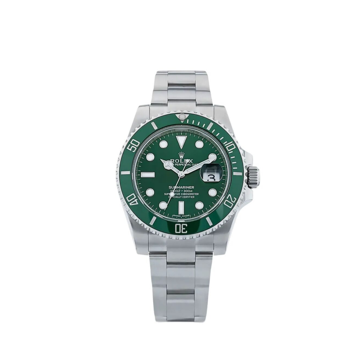 Submariner Stainless Steel “The Hulk” Green Dial Cerachrom Bezel, 41mm
