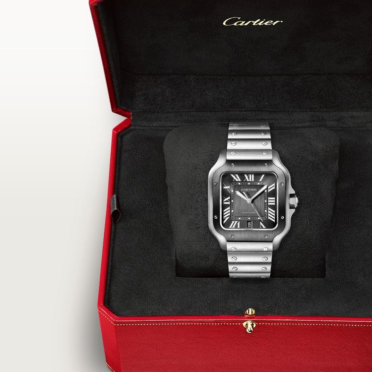 Unworn Santos, Stainless Steel, 39.8mm, photo 8