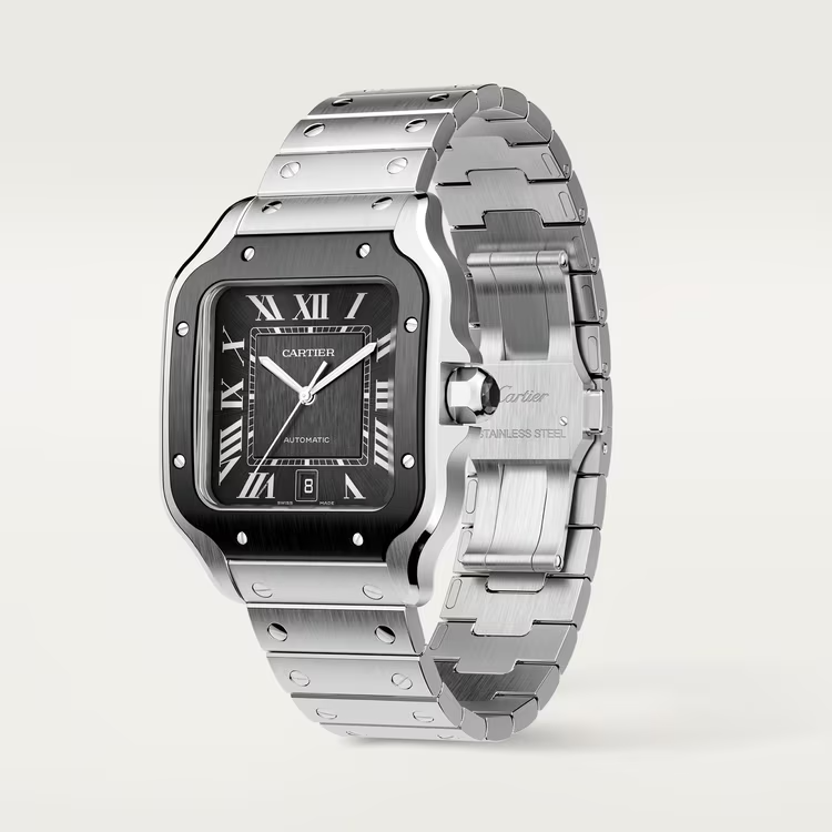 Unworn Santos, Stainless Steel, 39.8mm, photo 6