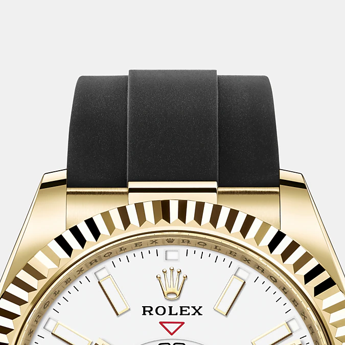 Sky-Dweller 42mm, 18k Yellow Gold, Oysterflex, photo 6
