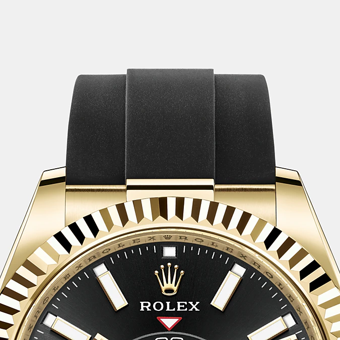 Sky-Dweller 42mm, 18k Yellow Gold, Oysterflex, photo 9
