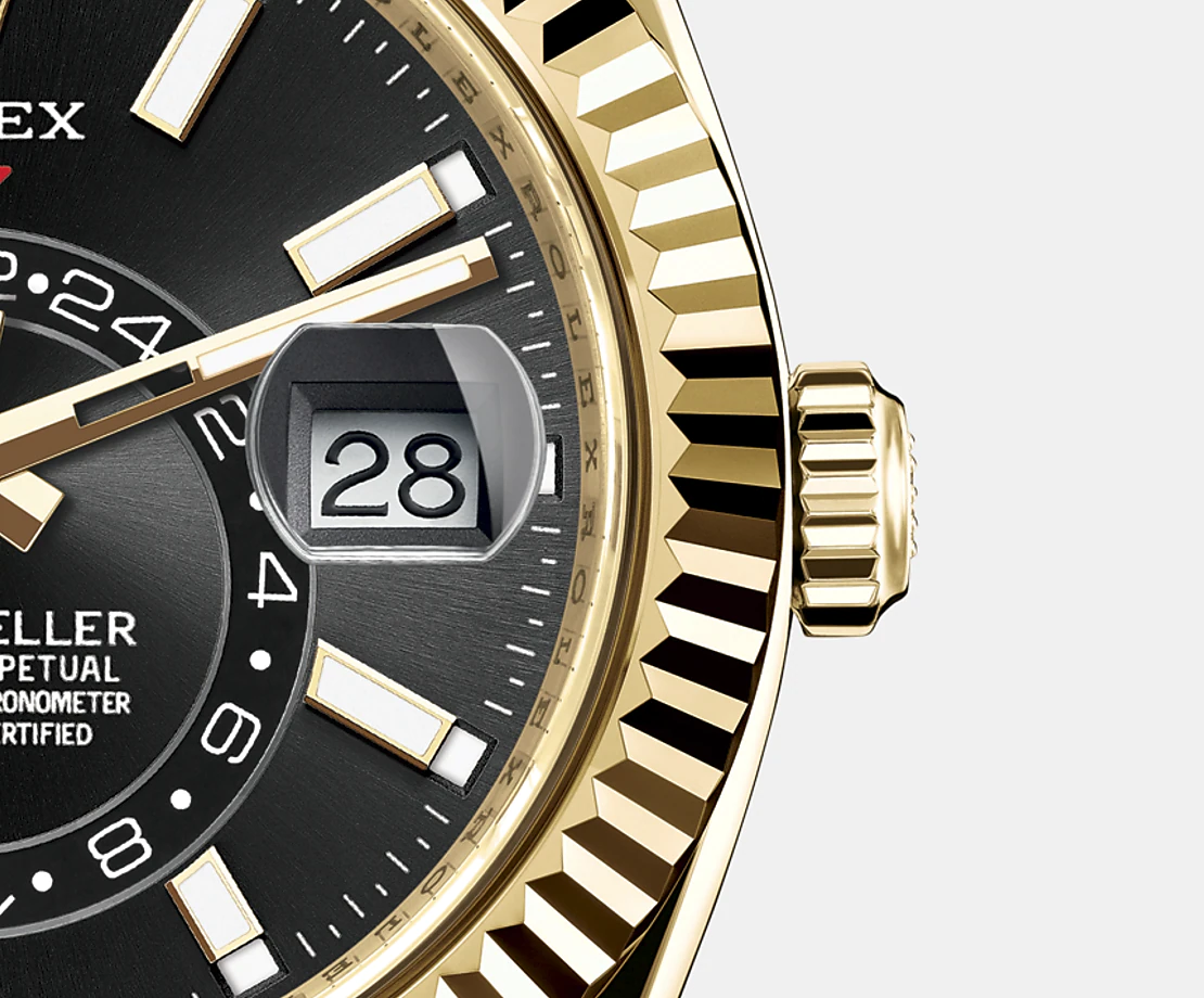 Sky-Dweller 42mm, 18k Yellow Gold, Oysterflex, photo 4