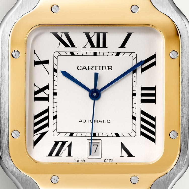 Unworn Santos, Stainless Steel and 18k Yellow Gold, 39.8mm, photo 2