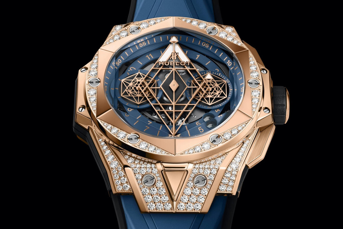 Big Bang Sang Bleu II King Gold Blue Pavé, photo 2