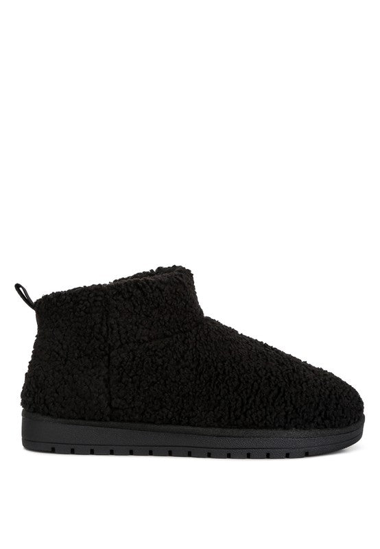 Anatole Fleece Exterior Fluffy Boots/Slippers