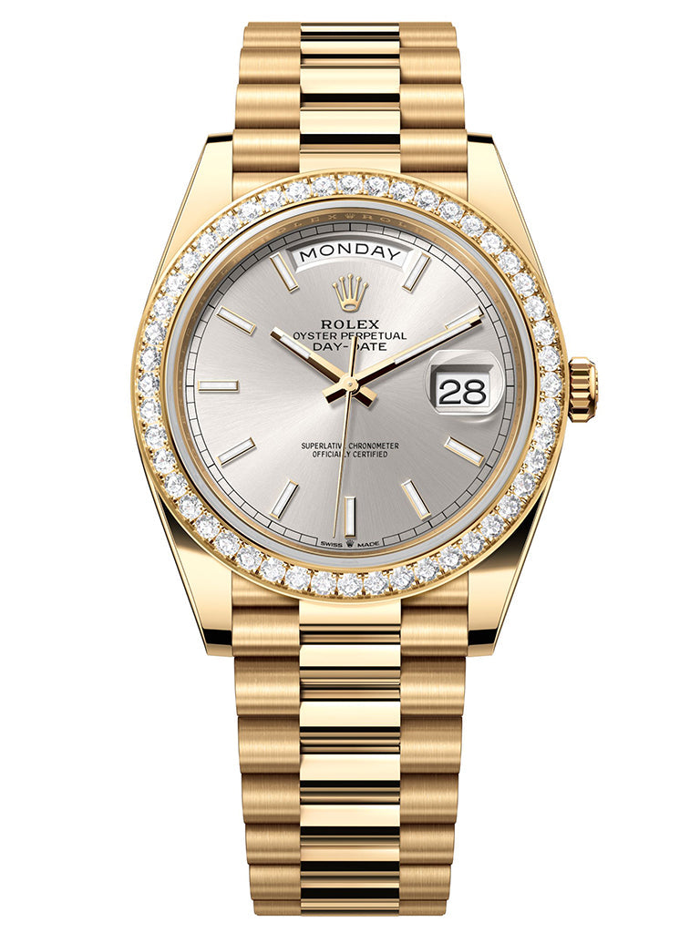 Day-Date 40, 18k Yellow Gold with Diamond-set, 40mm, photo 2