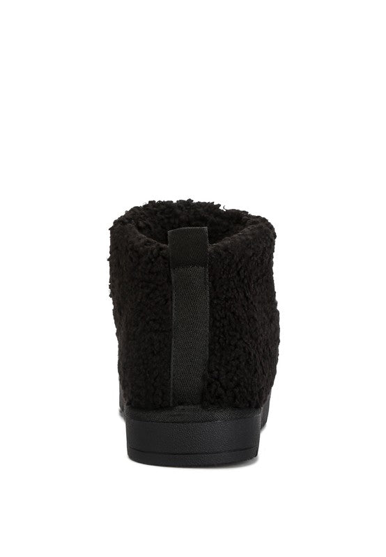 Anatole Fleece Exterior Fluffy Boots/Slippers