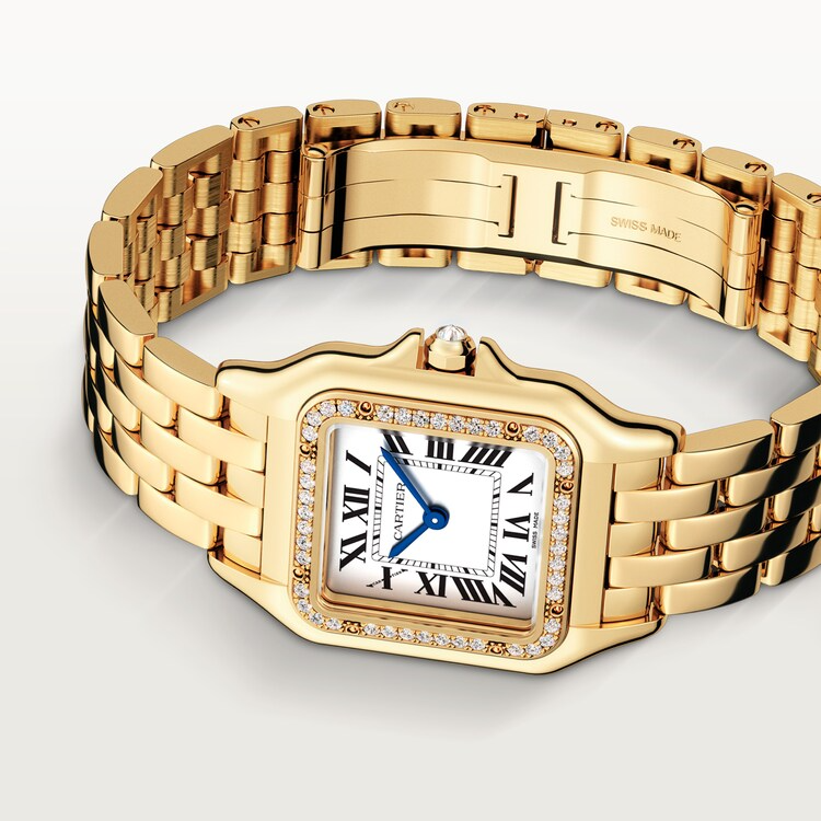 Unworn Panthère Medium, 18k Yellow Gold, Diamonds, 27mm x 36mm, photo 3