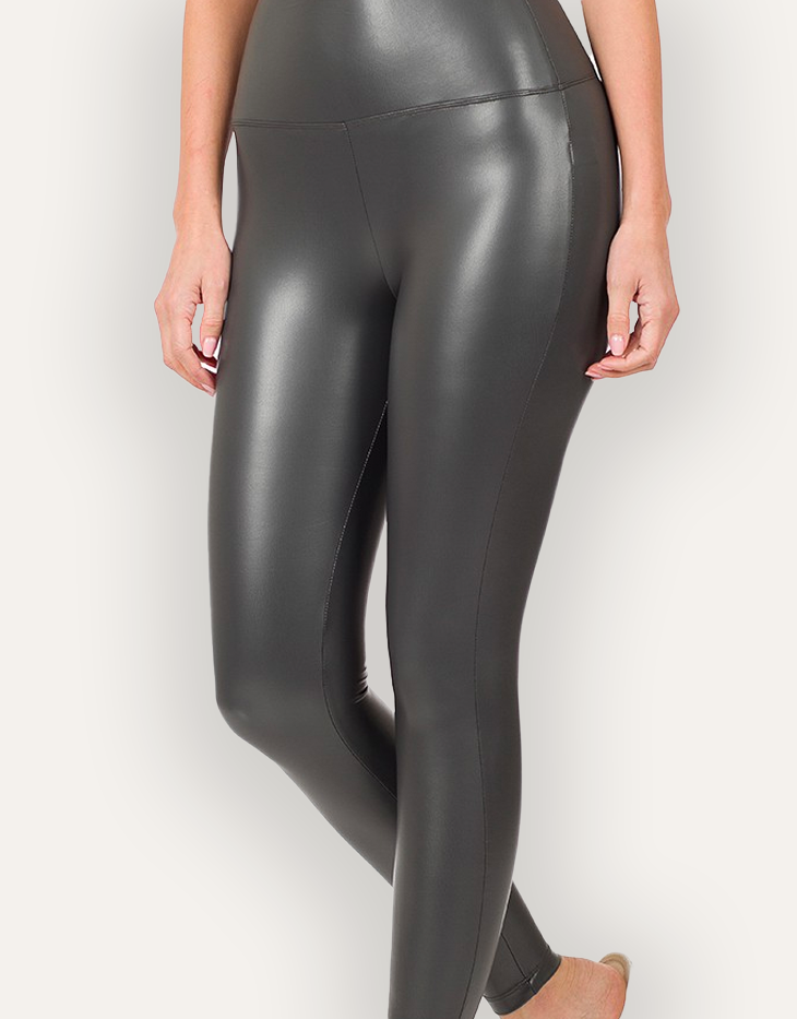 Zenana High Rise Faux Leather Leggings