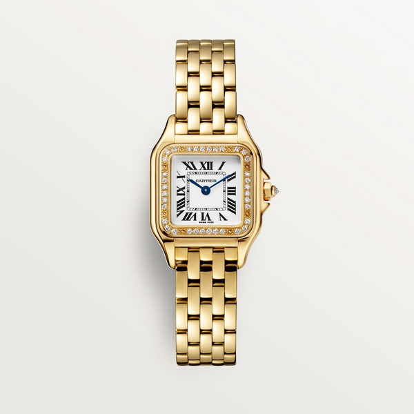Unworn Panthère Small, 18k Yellow Gold, Diamonds, 22mm x 30mm