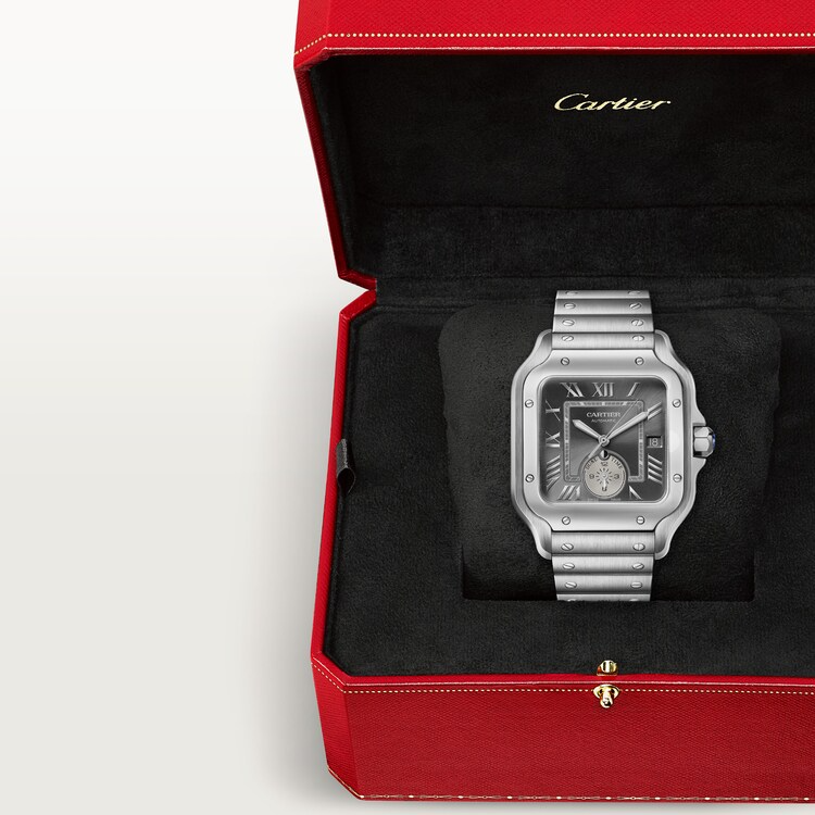 Unworn Santos Dual Time, Stainless Steel, 40.2mm, photo 9
