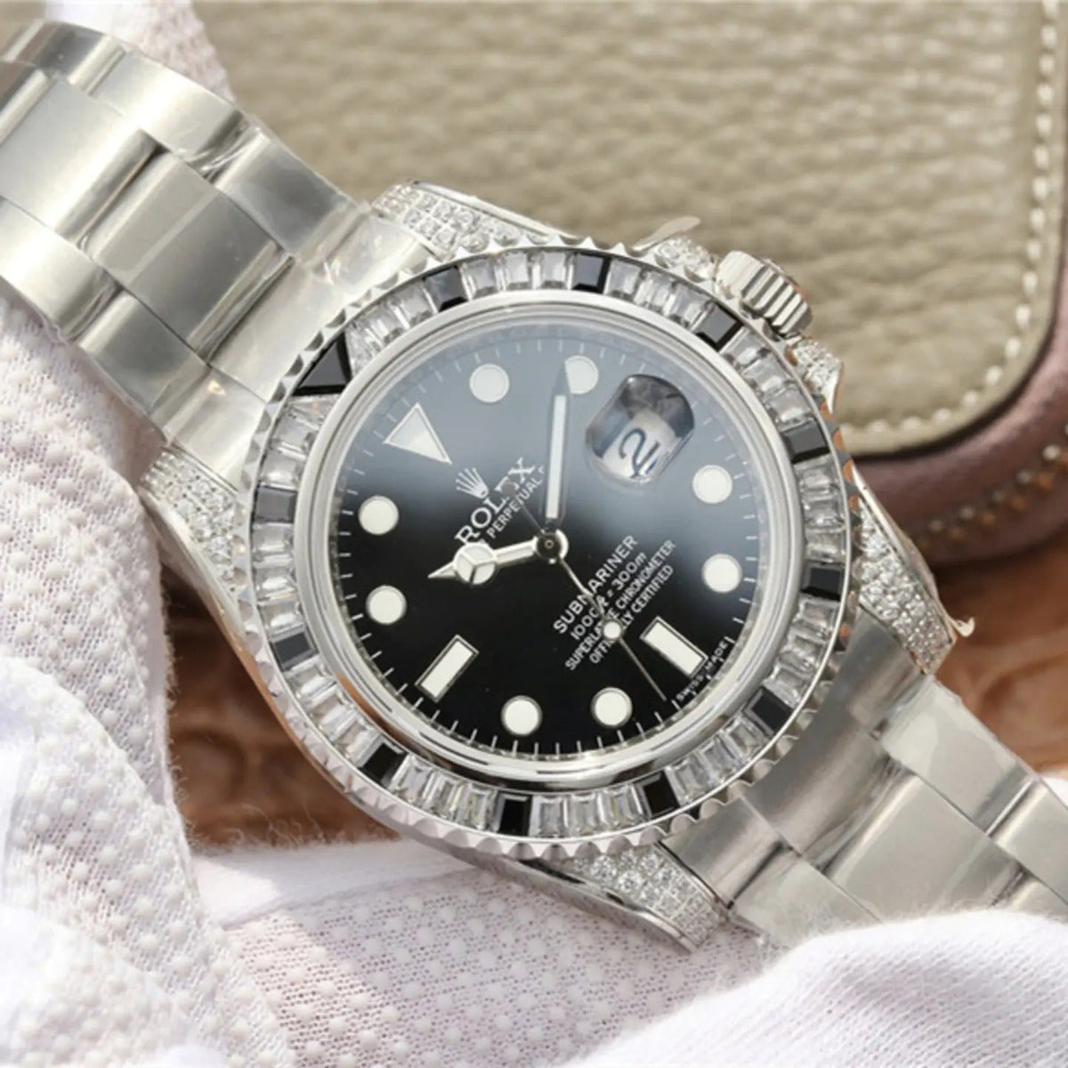 Submariner Date Silver Black Diamond, 40mm, photo 14