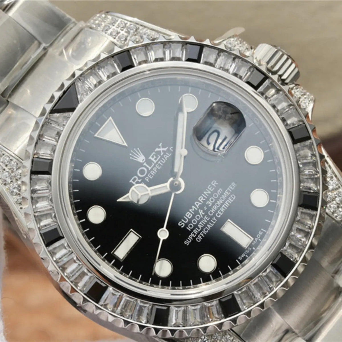 Submariner Date Silver Black Diamond, 40mm, photo 12
