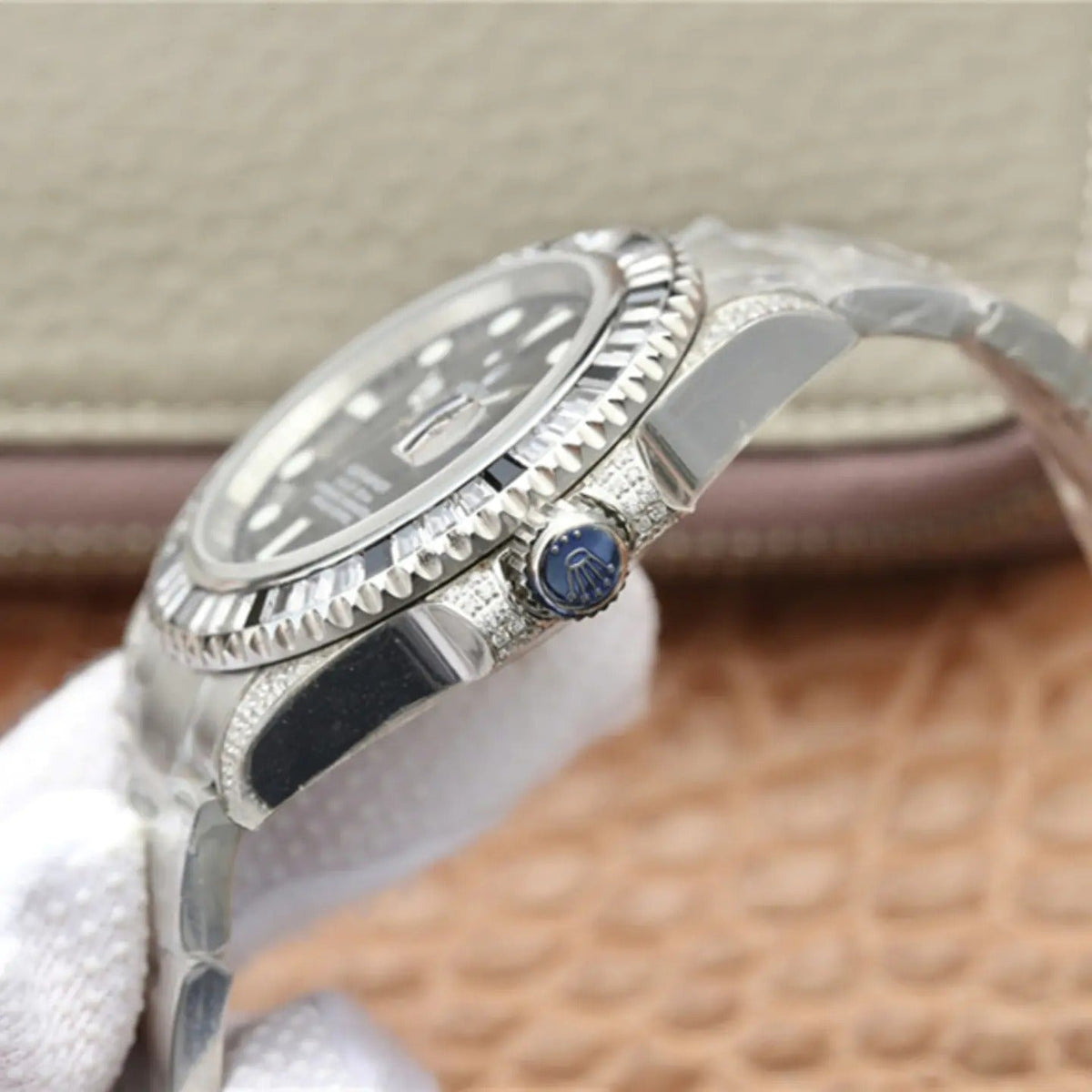 Submariner Date Silver Black Diamond, 40mm, photo 8