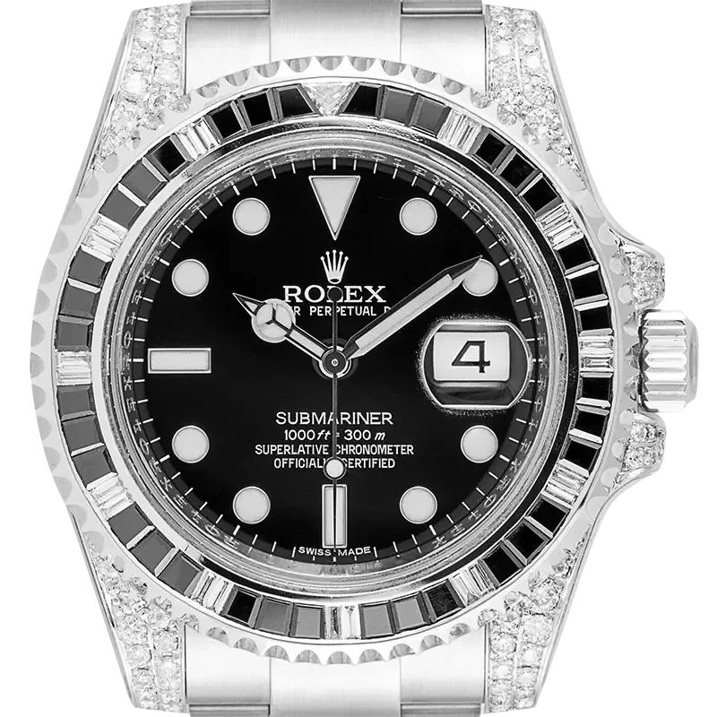 Submariner Date Silver Black Diamond, 40mm, photo 3