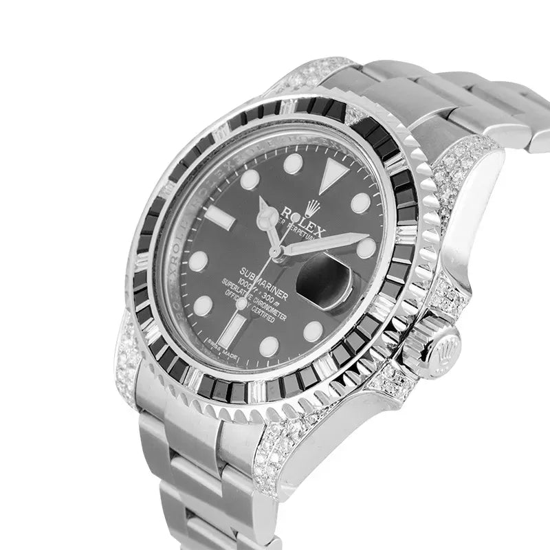 Submariner Date Silver Black Diamond, 40mm, photo 4