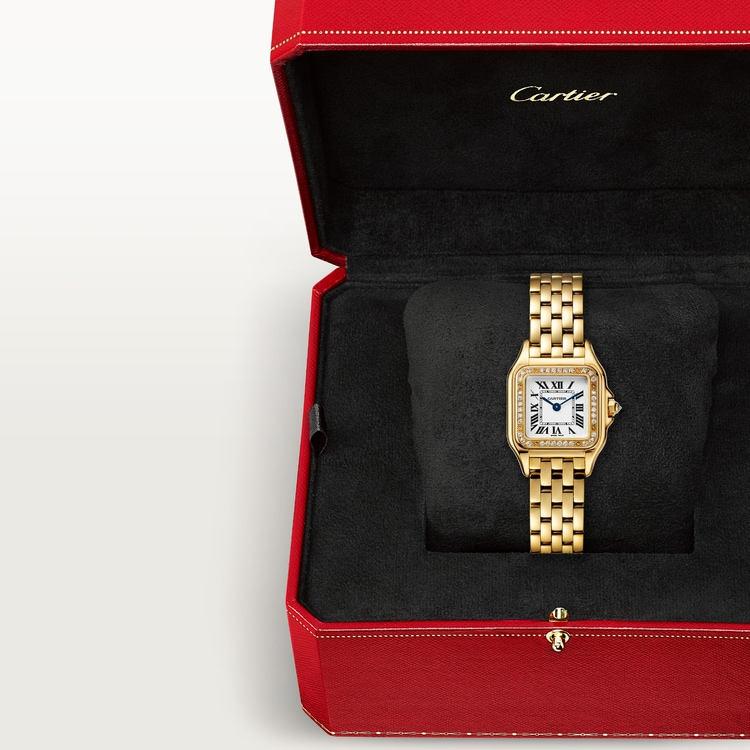 Unworn Panthère Small, 18k Yellow Gold, Diamonds, 22mm x 30mm, photo 7