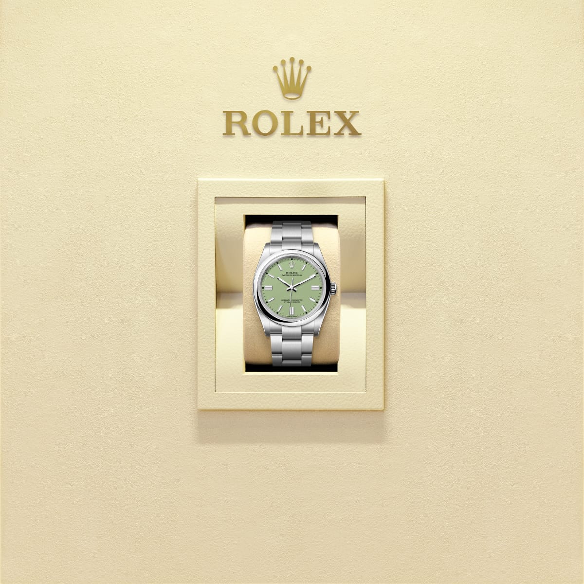 Unworn 2025, Oyster Perpetual, Oystersteel 36mm, Pistachio-green dial, Domed Oyster, photo 5