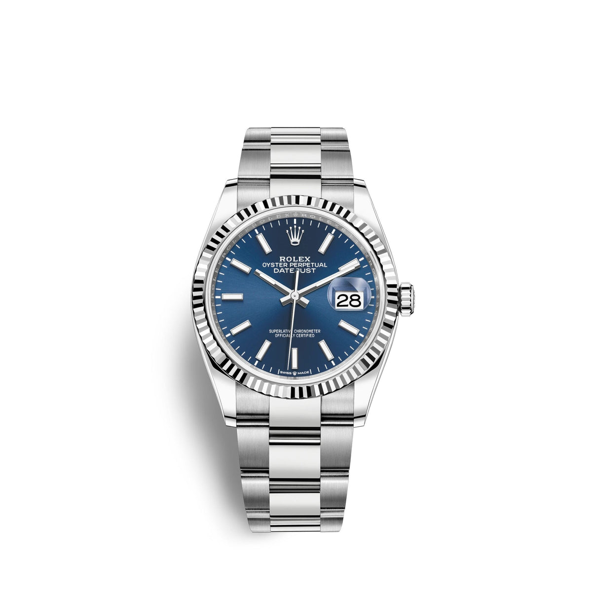 Datejust 36, Stainless Steel and 18k White Gold, 36mm
